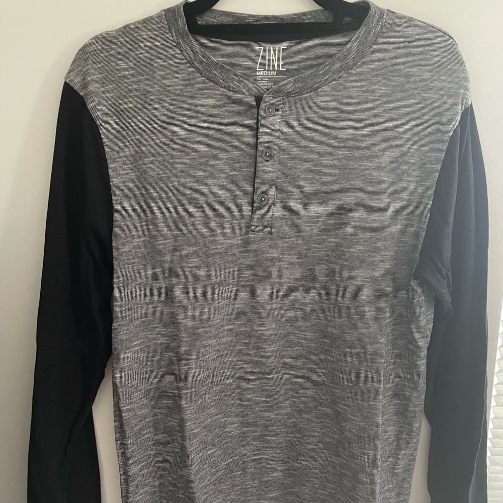 ZINE Heather Grey, Long Sleeve Tee